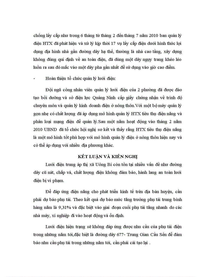 image for page Quy hoạch cải tạo và đề xuất một số phương án giảm tổn thất kinh doanh Lưới điện Uông Bí