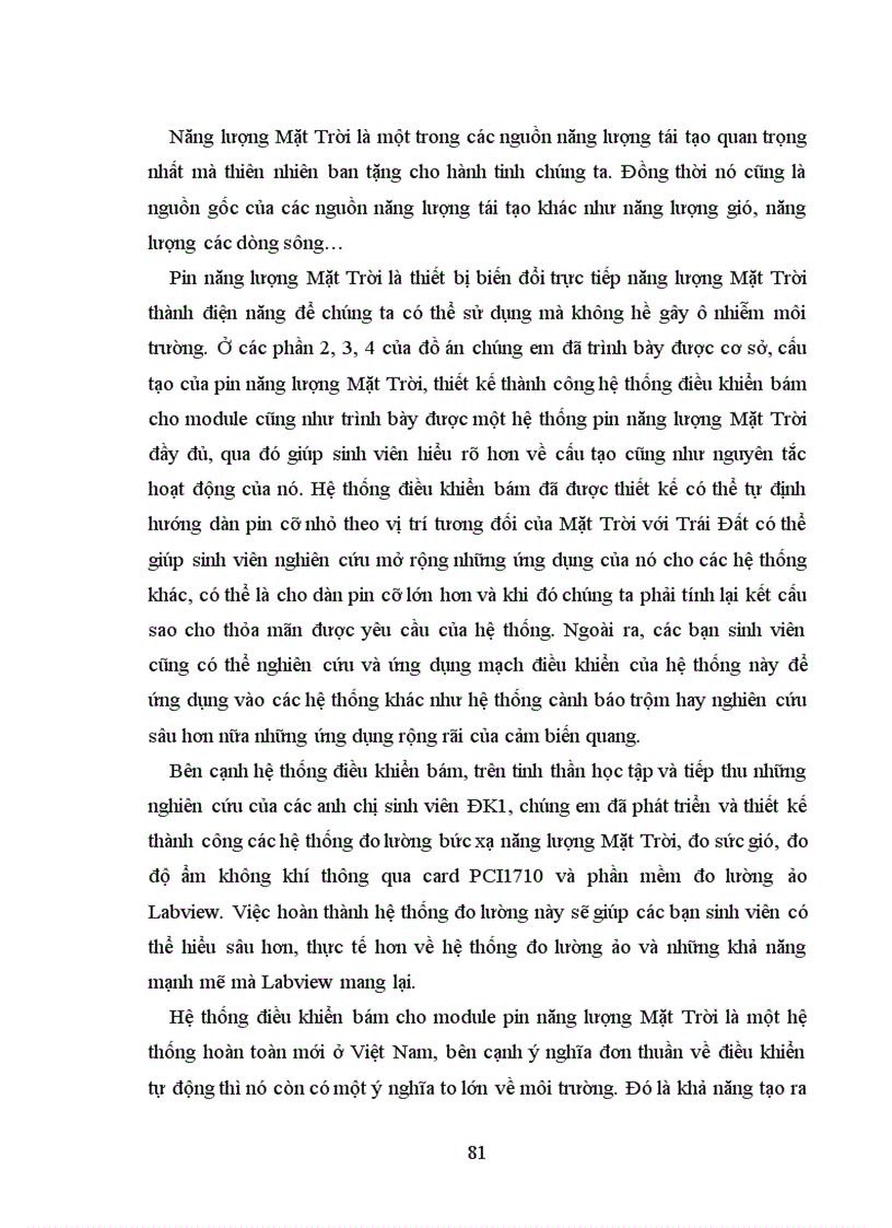 image for page Đồ Án Tốt Nghiệp Thiết kế hệ thống điều khiển bám cho module pin năng lượng mặt trời