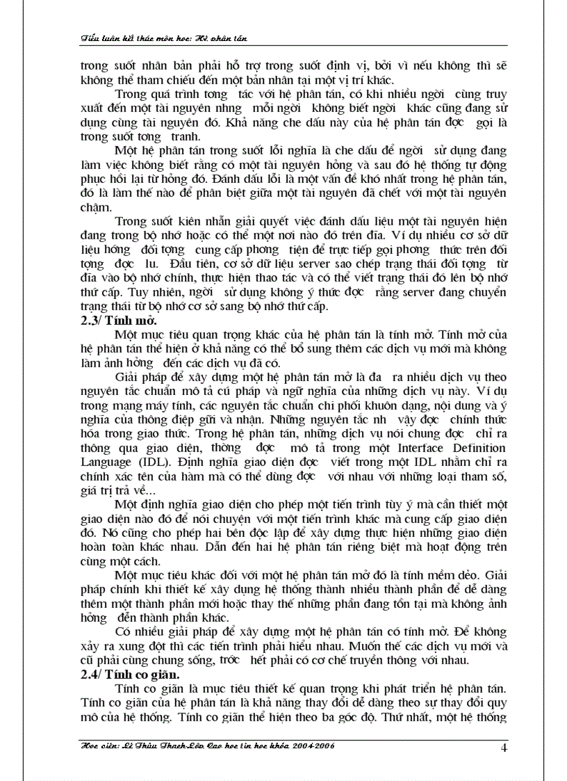 image for page Tiểu luận cao học Hệ phân tán