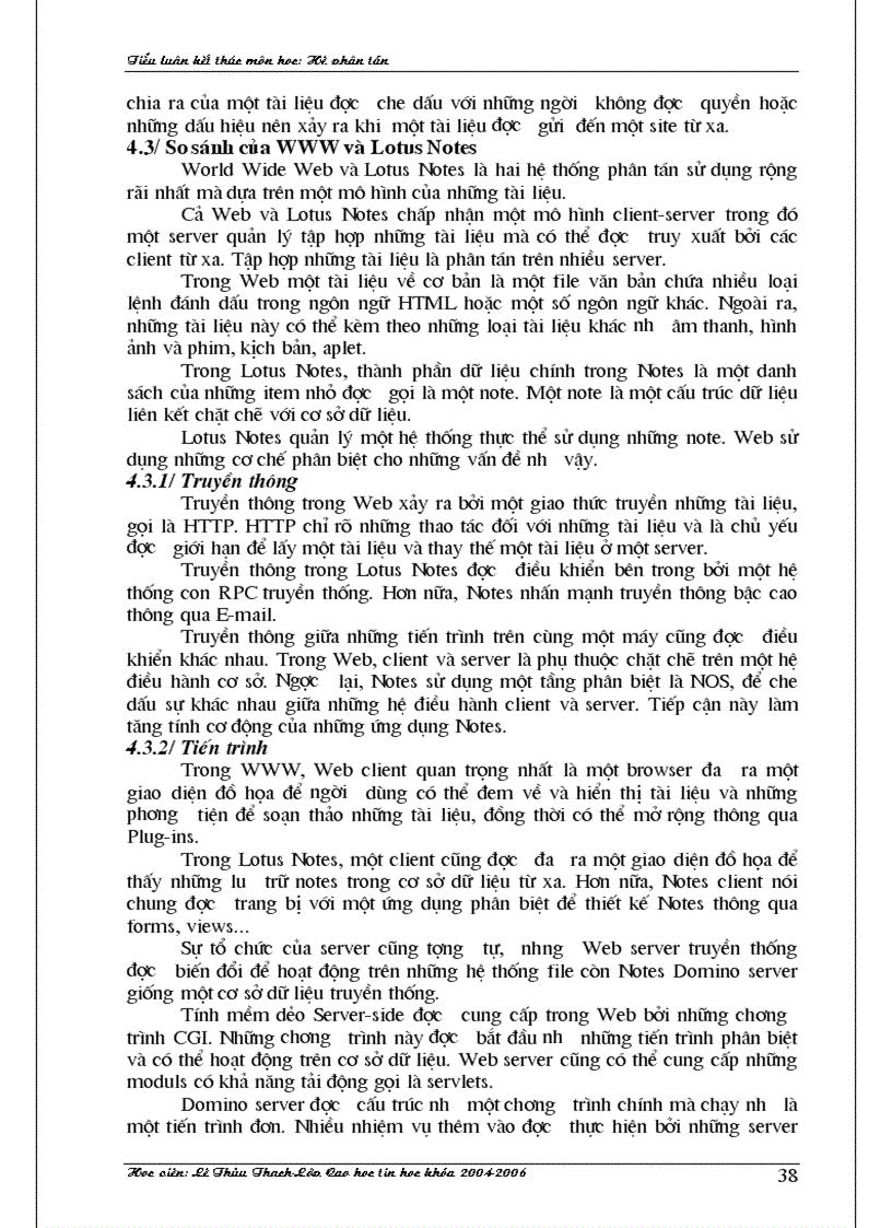 image for page Tiểu luận cao học Hệ phân tán