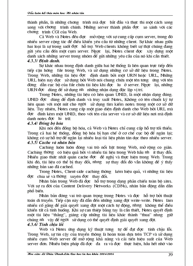 image for page Tiểu luận cao học Hệ phân tán