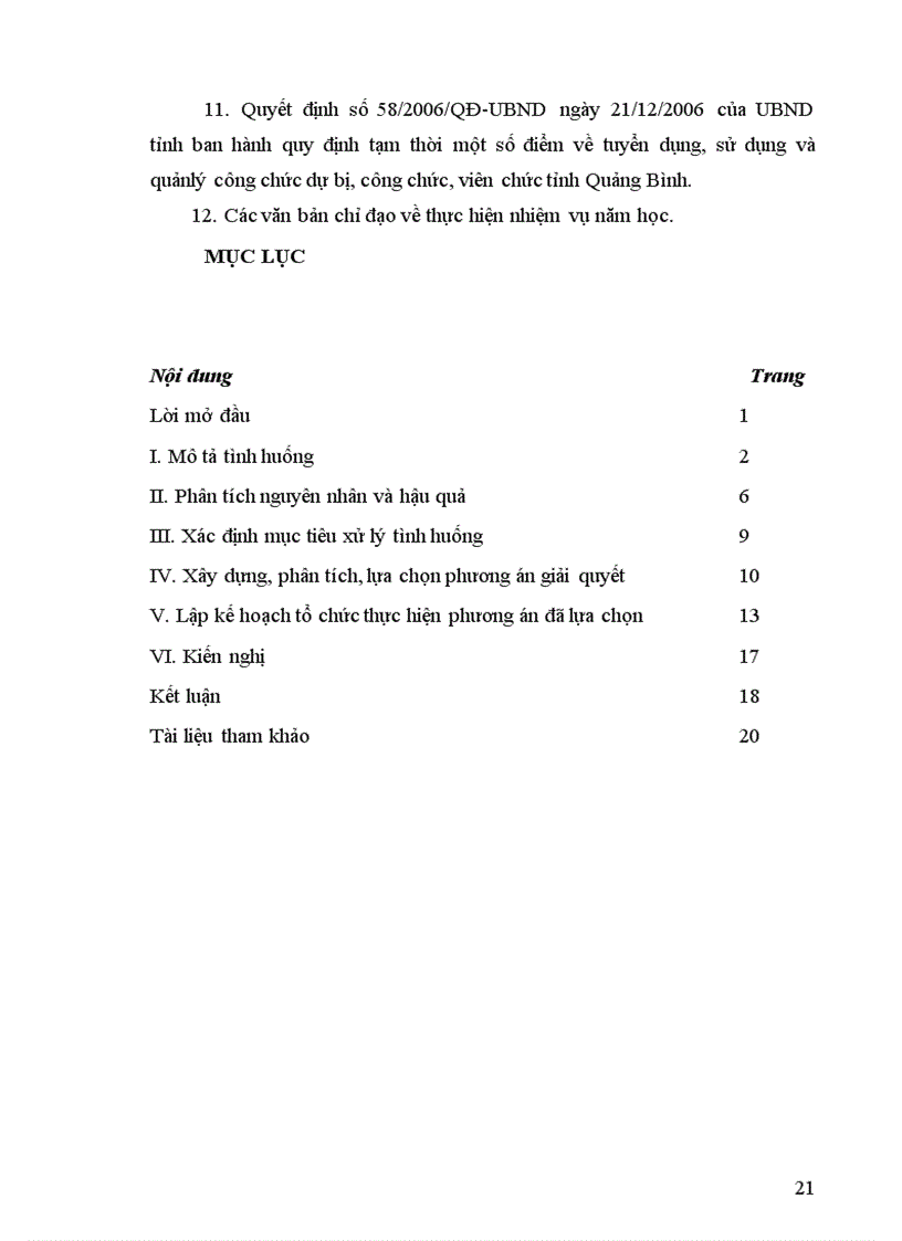 image for page Tiểu luận tình huống kết thúc khóa học Quản lý nhà nước chương trình chuyên viên