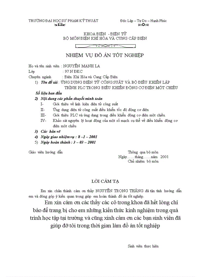 image for page Ứng dụng điện tử công suất và bộ điều khiển lập trình PLC trong điều khiển động cơ điện một chiều