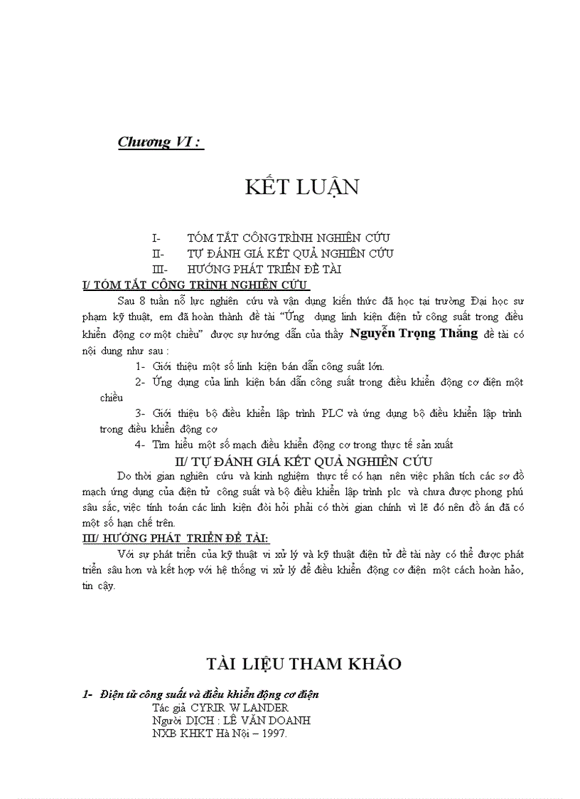 image for page Ứng dụng điện tử công suất và bộ điều khiển lập trình PLC trong điều khiển động cơ điện một chiều