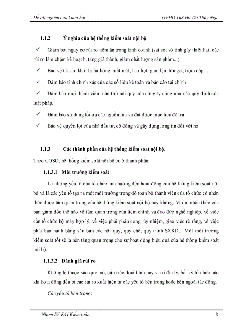 image for page Tìm hiểu hệ thống kiểm soát nội bộ nghiệp vụ cho vay khách hàng doanh nghiệp tại Ngân hàng Techcombank chi nhánh Huế
