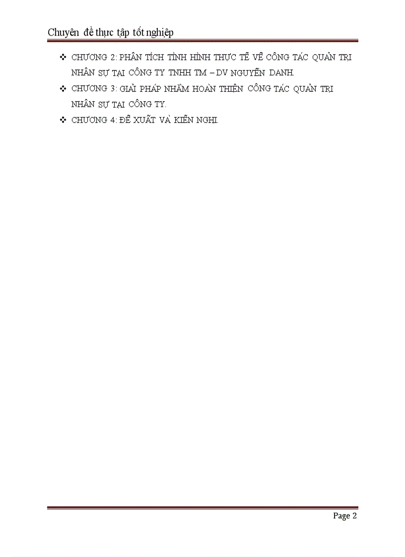 Mô t sô gia i pha p nhă m hoa n thiê n công ta c qua n tri nhân sư ta i Công ty TNHH thương ma i di ch vu nguyê n danh