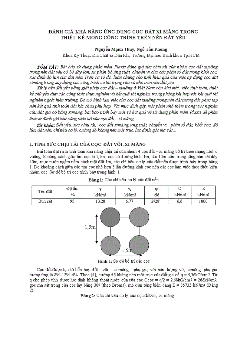 image for page Ánh giá khả năng ứng dụng cọc đất xi măng trong thiết kế móng công trình trên nền đất yếu