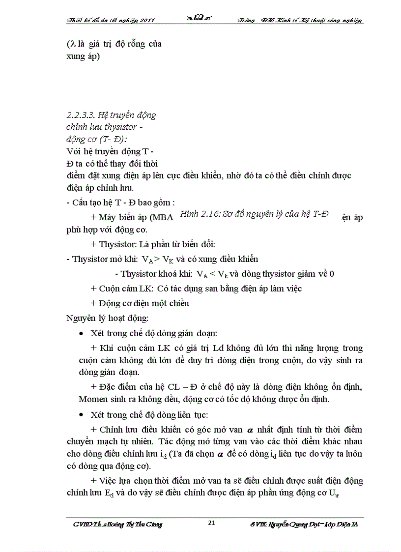 image for page Thiết kế hệ thống trang bị điện tự động hóa cho truyền động chính của máy bào giường 7212