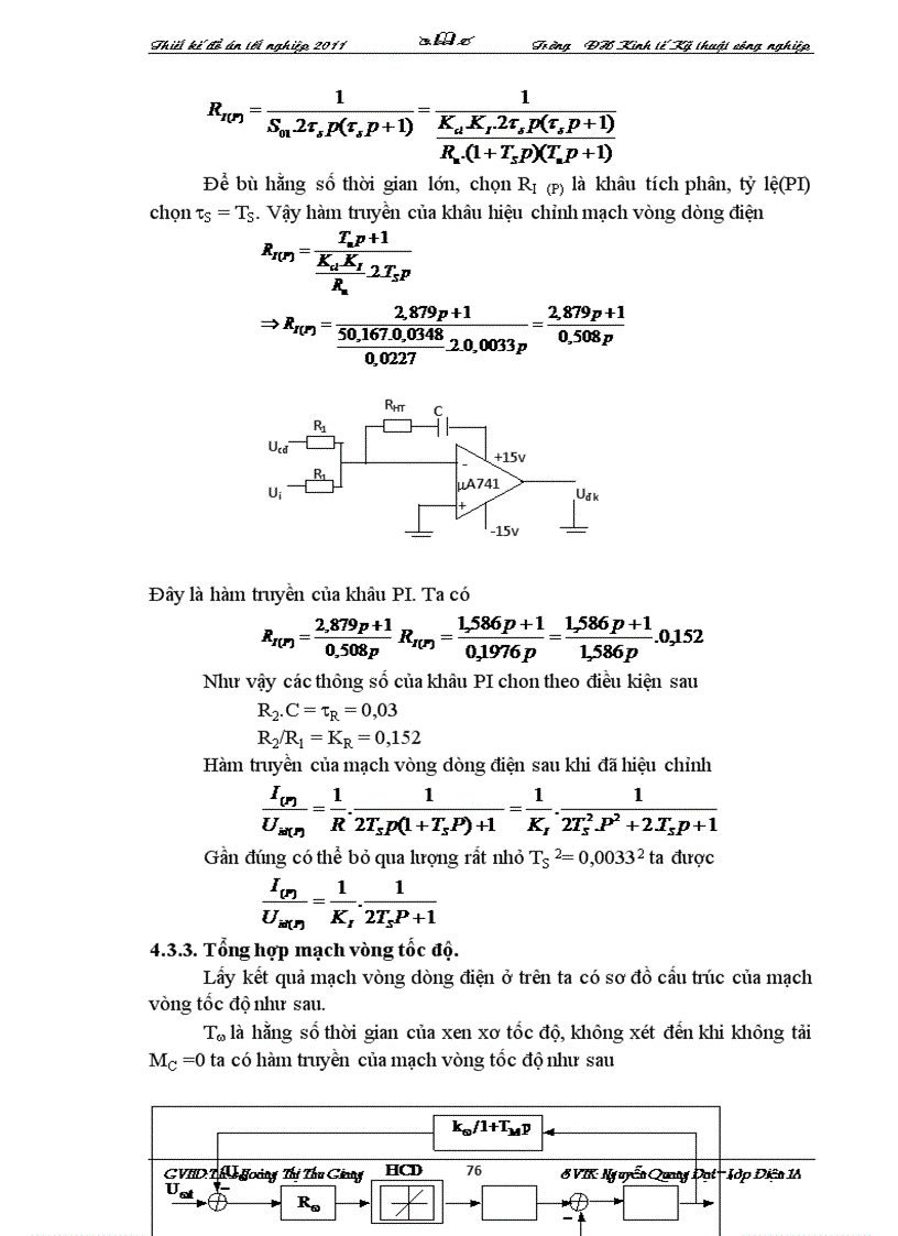 image for page Thiết kế hệ thống trang bị điện tự động hóa cho truyền động chính của máy bào giường 7212