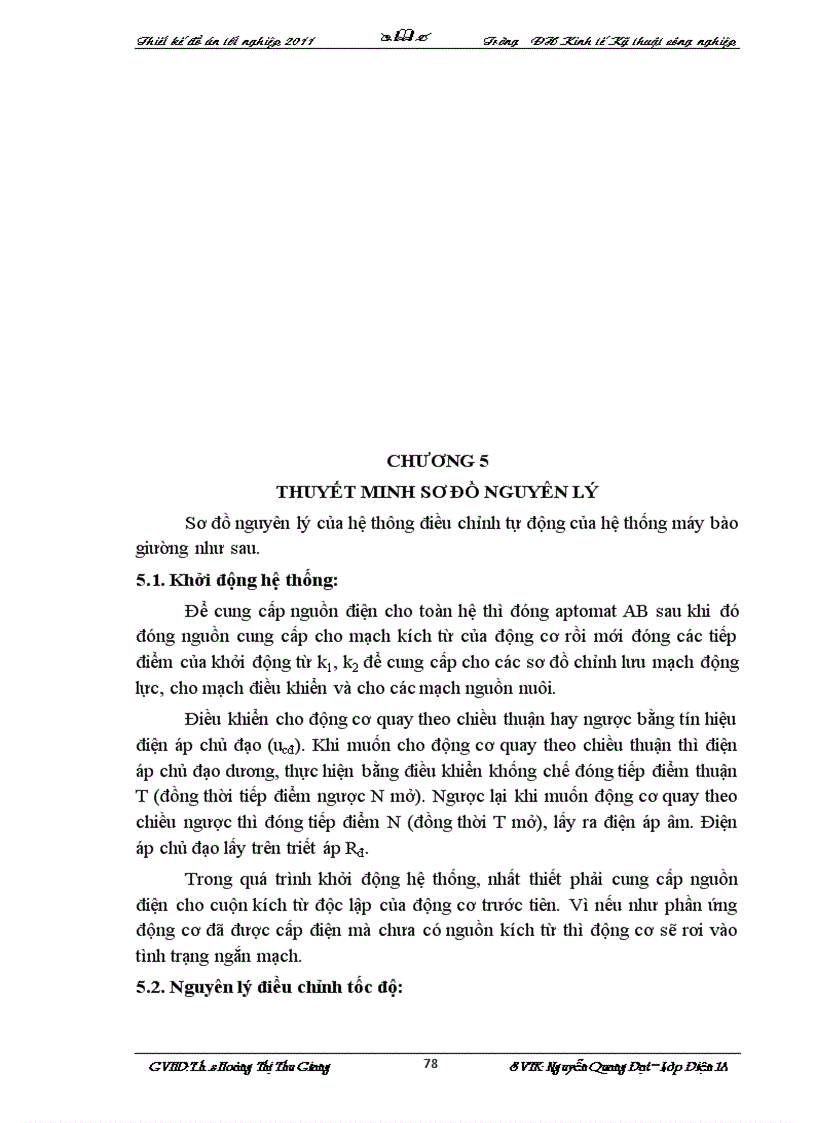 image for page Thiết kế hệ thống trang bị điện tự động hóa cho truyền động chính của máy bào giường 7212