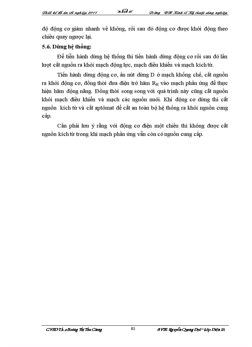 image for page Thiết kế hệ thống trang bị điện tự động hóa cho truyền động chính của máy bào giường 7212