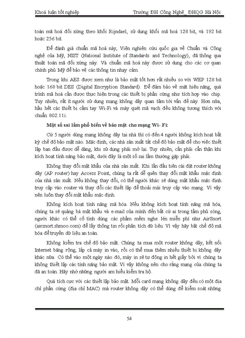 image for page Các giải pháp ngăn chặn sự tấn công hệ thống Wireless Local Area Network