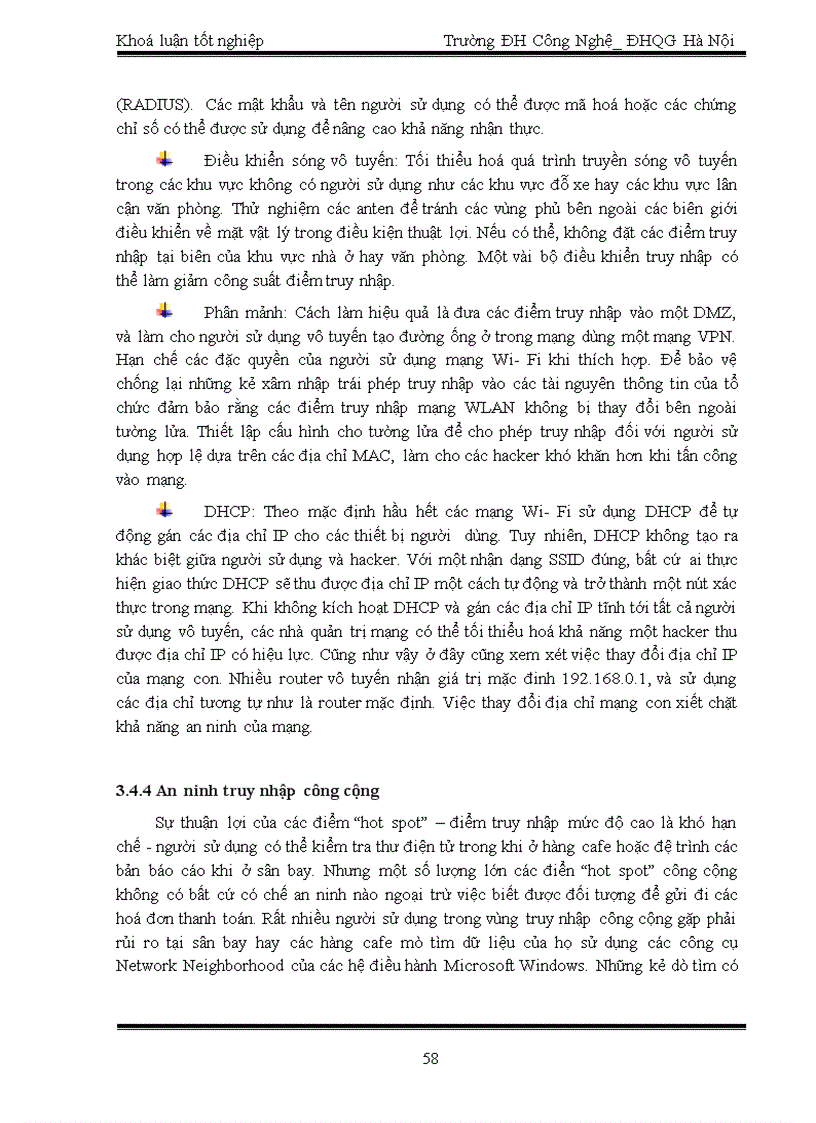 image for page Các giải pháp ngăn chặn sự tấn công hệ thống Wireless Local Area Network