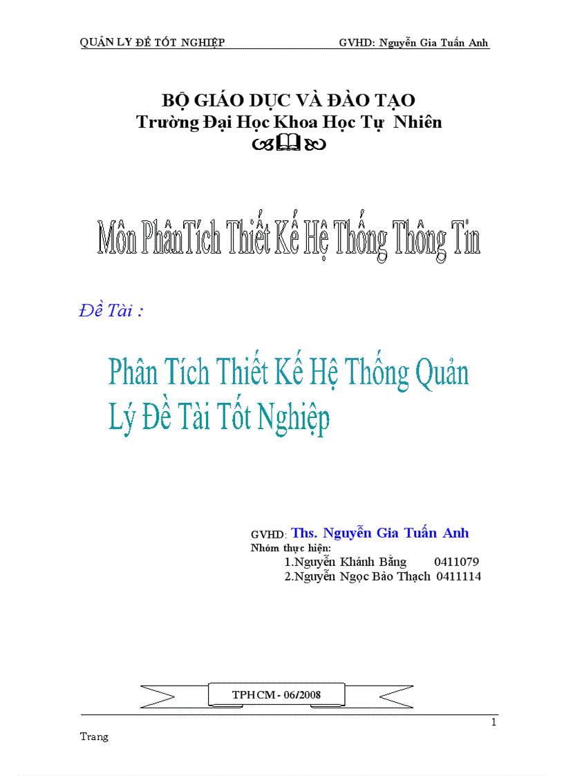 image for page Nghiên cứu chương trình quản lý đề tài tốt nghiệp