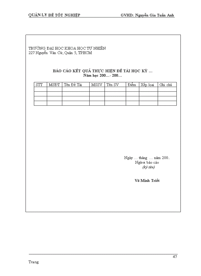 image for page Nghiên cứu chương trình quản lý đề tài tốt nghiệp