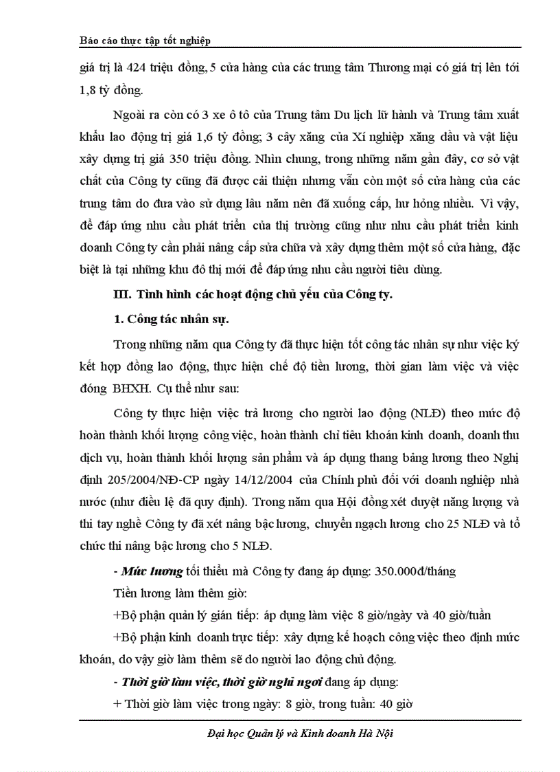 image for page Báo cáo thực tập tốt nghiệp về công ty CPTM và Du lịch Bắc Ninh