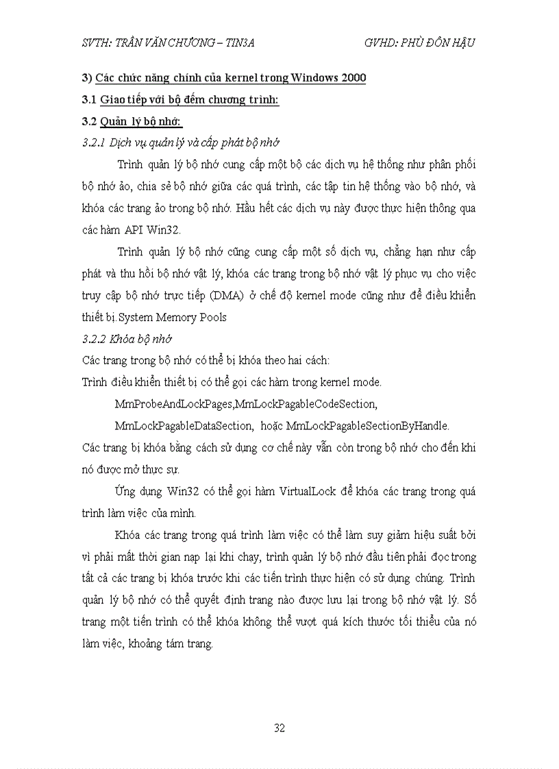 image for page Bài tập lớn nguyên lý hệ điều hành Phân tích tất cả các đặc điểm về cấu trúc và chức năng của kernel mode trong windows 2000