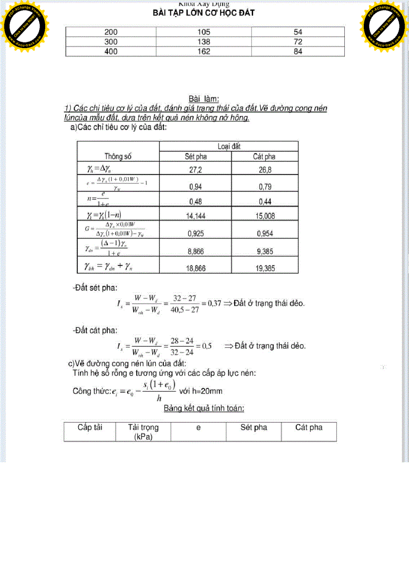 image for page Bài tập lớn Cơ học đất