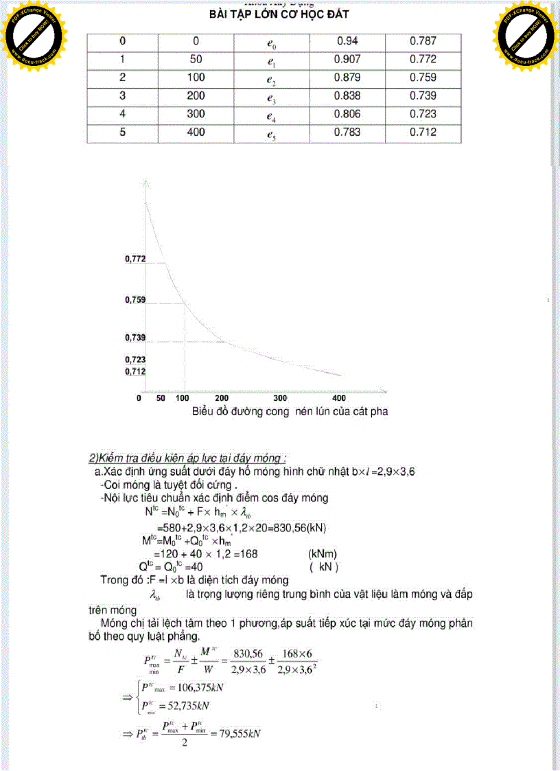 image for page Bài tập lớn Cơ học đất