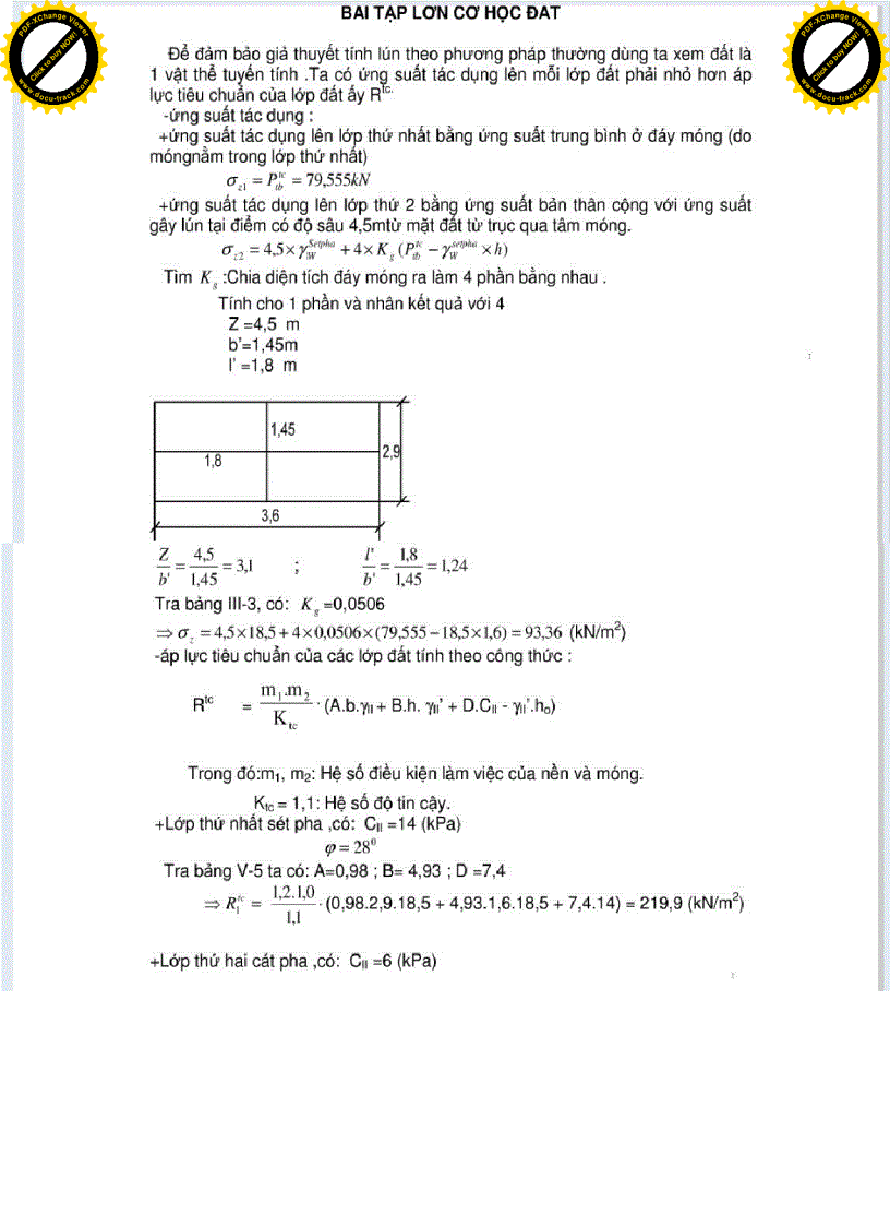 image for page Bài tập lớn Cơ học đất