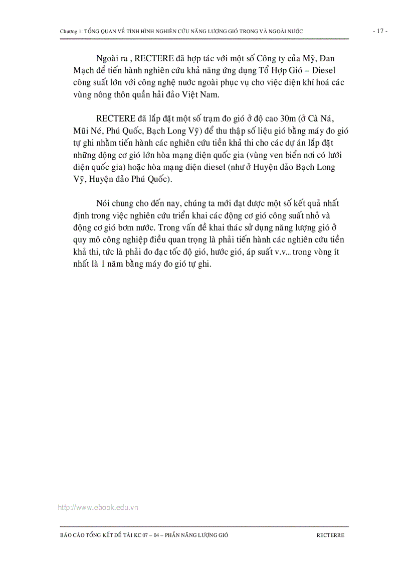 image for page TỔNG KẾT CHUYÊN ĐỀ NĂNG LƯỢNG GIÓ Nghiên cứu lựa chọn công nghệ và thiết bị để khai thác và sử dụng các loại năng lượng tái tạo trong chế biến nông lâm thủy sản sinh hoạt nông thôn