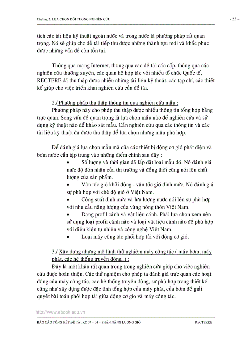 image for page TỔNG KẾT CHUYÊN ĐỀ NĂNG LƯỢNG GIÓ Nghiên cứu lựa chọn công nghệ và thiết bị để khai thác và sử dụng các loại năng lượng tái tạo trong chế biến nông lâm thủy sản sinh hoạt nông thôn