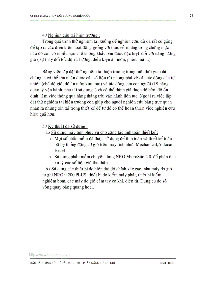 image for page TỔNG KẾT CHUYÊN ĐỀ NĂNG LƯỢNG GIÓ Nghiên cứu lựa chọn công nghệ và thiết bị để khai thác và sử dụng các loại năng lượng tái tạo trong chế biến nông lâm thủy sản sinh hoạt nông thôn