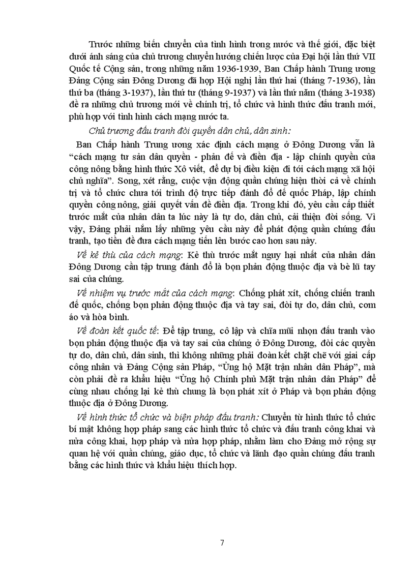 image for page Quá trình phát triển đường lối cách mạng dân tộc dân chủ nhân dân của Đảng trong thời kỳ đấu tranh giành chính quyền 1930 1945