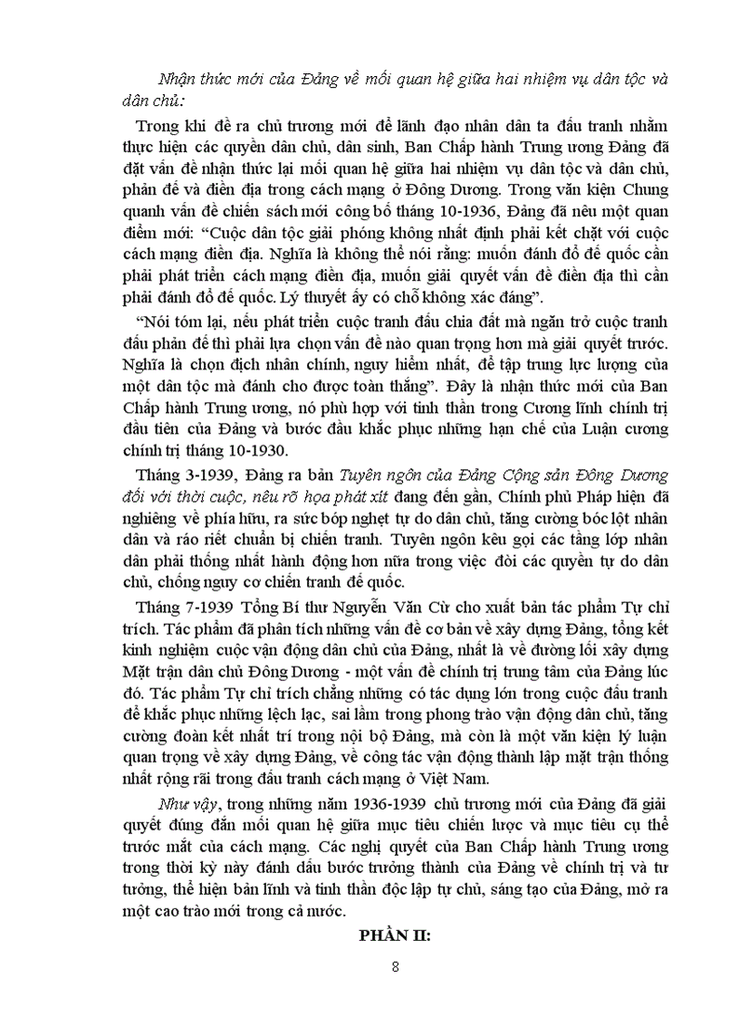 image for page Quá trình phát triển đường lối cách mạng dân tộc dân chủ nhân dân của Đảng trong thời kỳ đấu tranh giành chính quyền 1930 1945