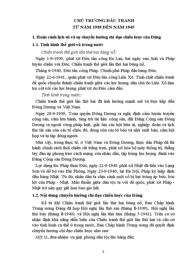 image for page Quá trình phát triển đường lối cách mạng dân tộc dân chủ nhân dân của Đảng trong thời kỳ đấu tranh giành chính quyền 1930 1945