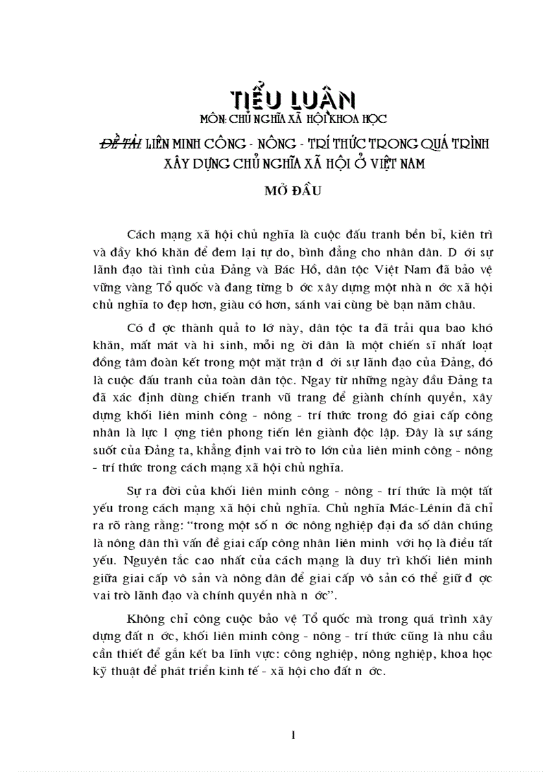 image for page Liên minh công nông trí thức trong quá trình xây dựng chủ nghĩa xã hội ở việt nam