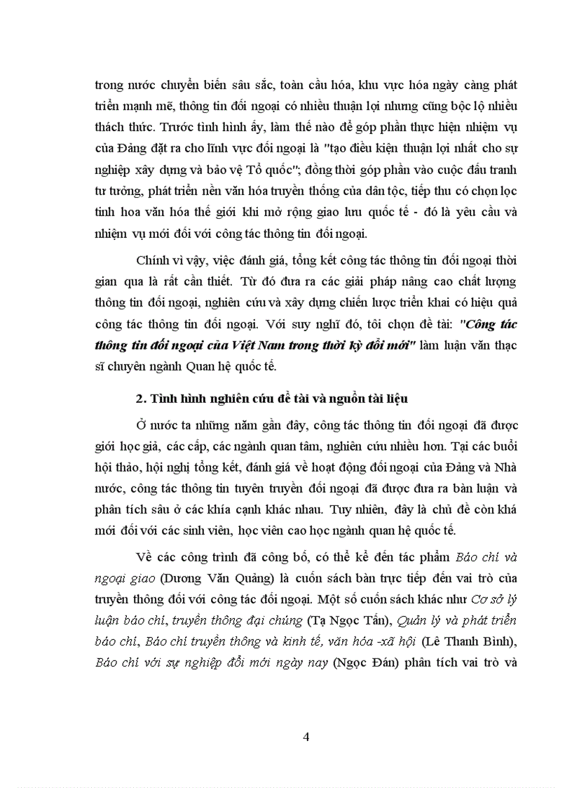 image for page Công tác thông tin đối ngoại của Việt Nam trong thời kỳ đổi mới