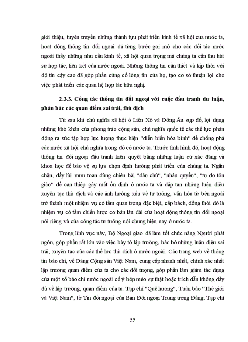 image for page Công tác thông tin đối ngoại của Việt Nam trong thời kỳ đổi mới