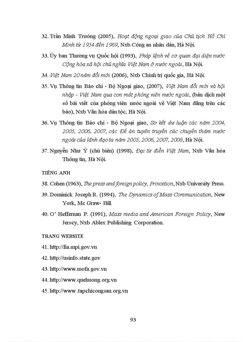 image for page Công tác thông tin đối ngoại của Việt Nam trong thời kỳ đổi mới