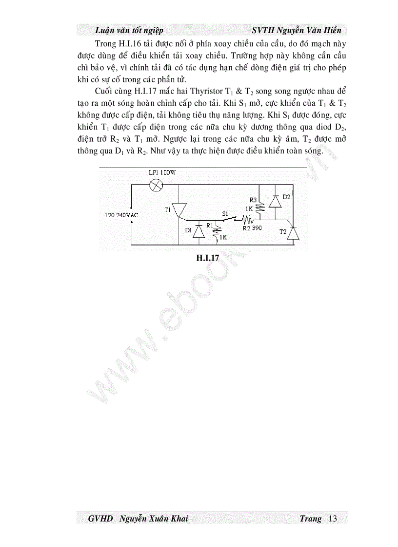 image for page Thiết kế và thi công một mô hình mạch kích thyristor trong thiết bị chỉnh lưu có điều khiển