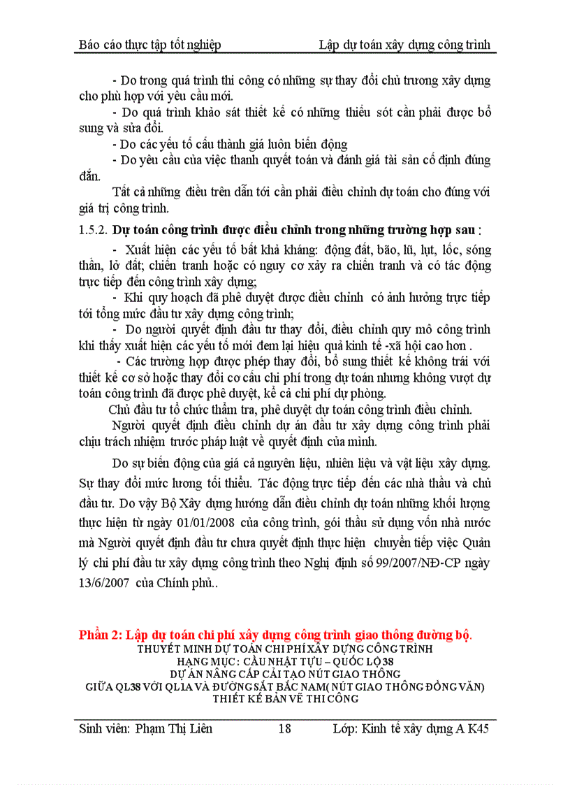 image for page Thực tập tốt nghiệp Lập dự toán xây dựng công trình