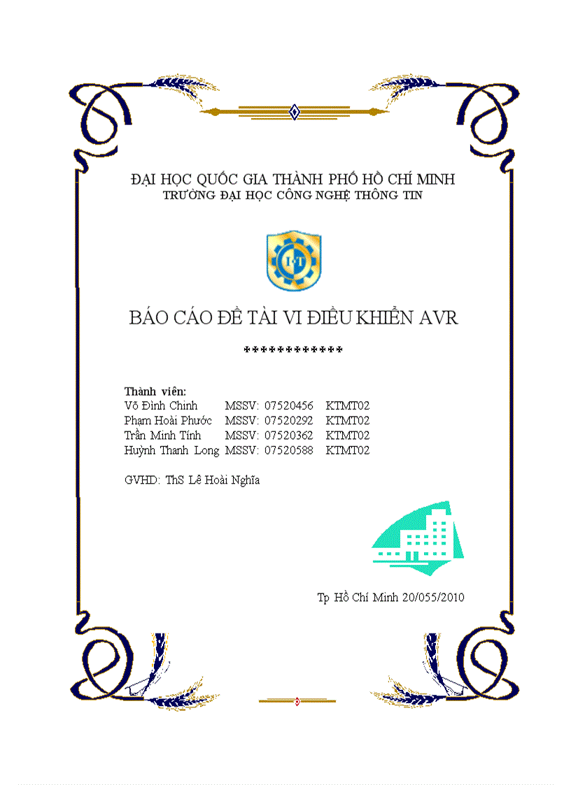 image for page Báo cáo đề tài vi điều khiển avr