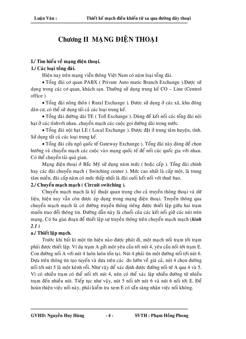 image for page Thiết kế mạch điều khiển từ xa qua đường dây thoại