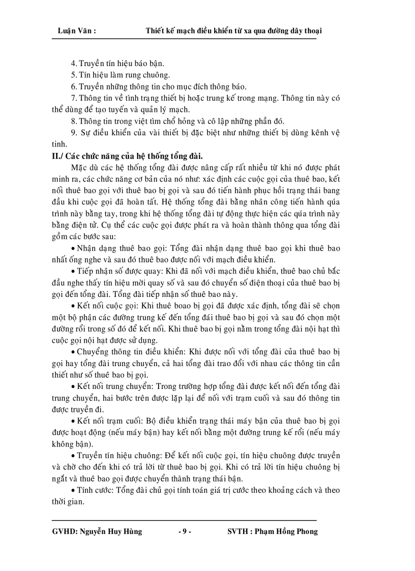 image for page Thiết kế mạch điều khiển từ xa qua đường dây thoại