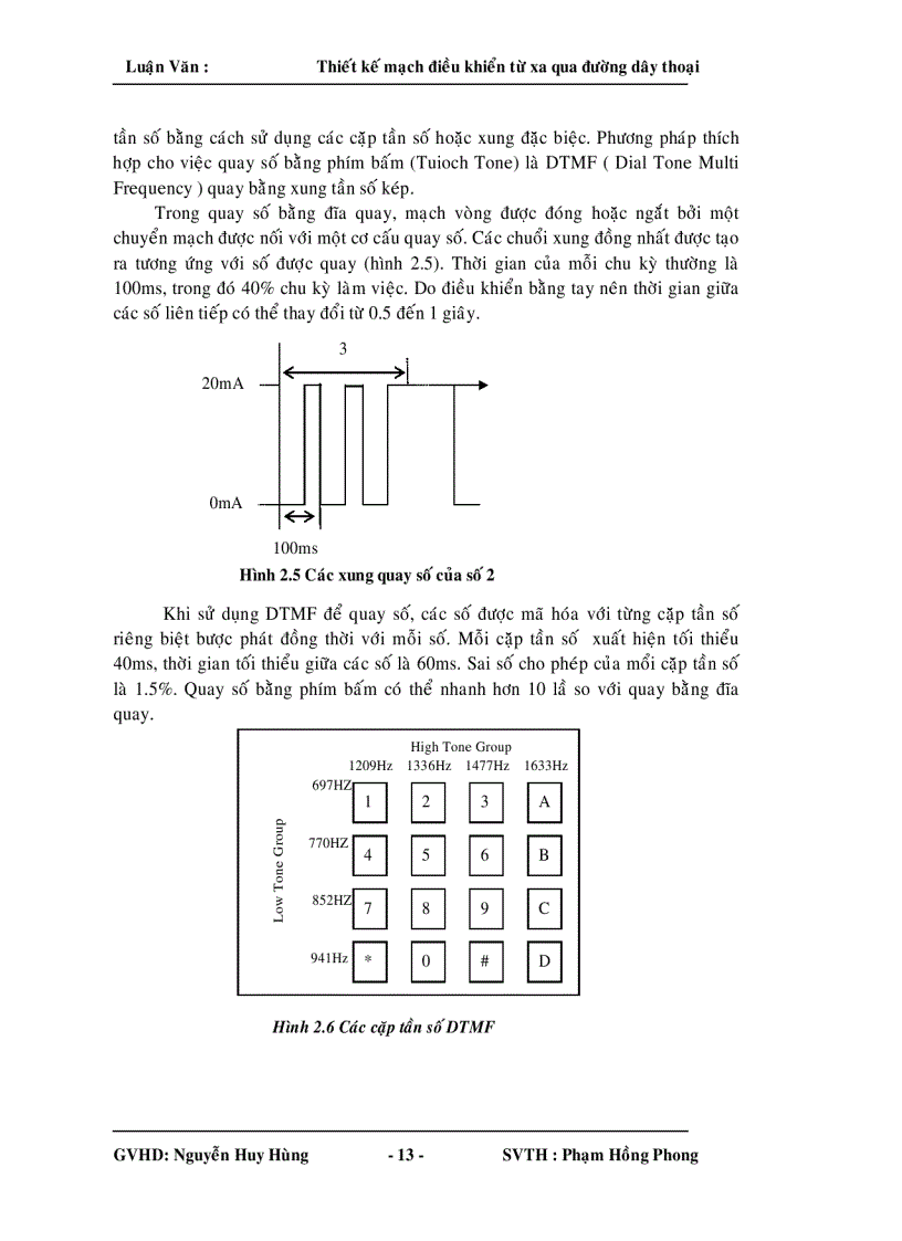 image for page Thiết kế mạch điều khiển từ xa qua đường dây thoại