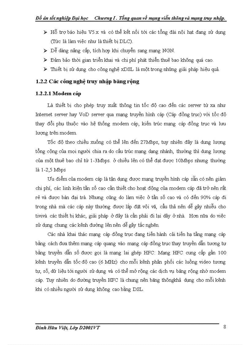 image for page Cong nghe VDSL va kha nang ung dung