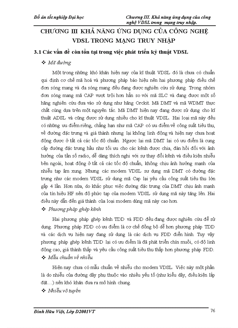 image for page Cong nghe VDSL va kha nang ung dung