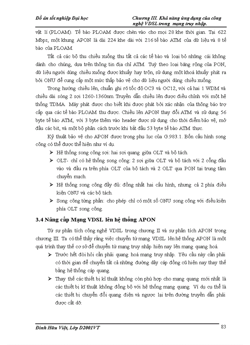 image for page Cong nghe VDSL va kha nang ung dung