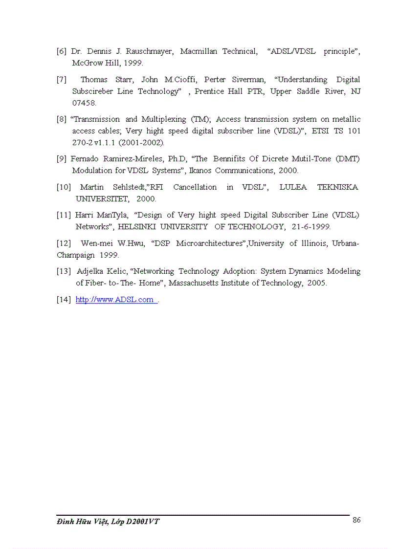 image for page Cong nghe VDSL va kha nang ung dung