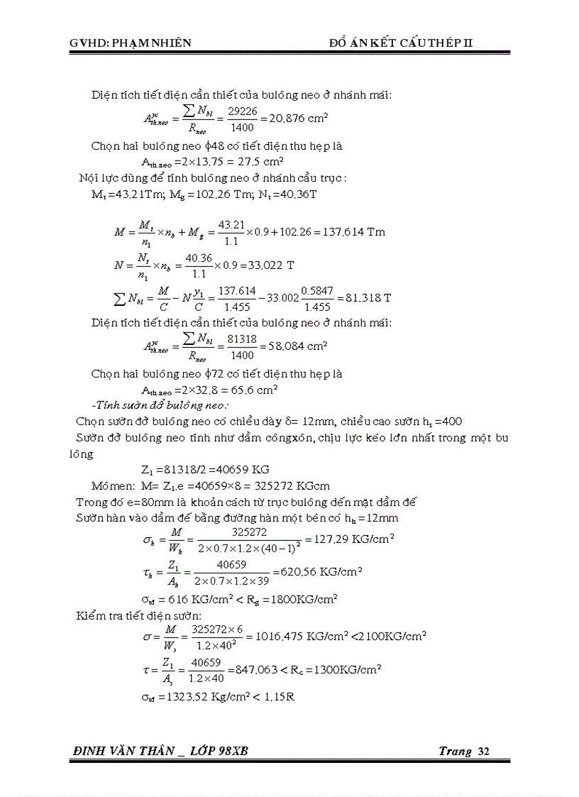 image for page Đồ án kết cấu thép II