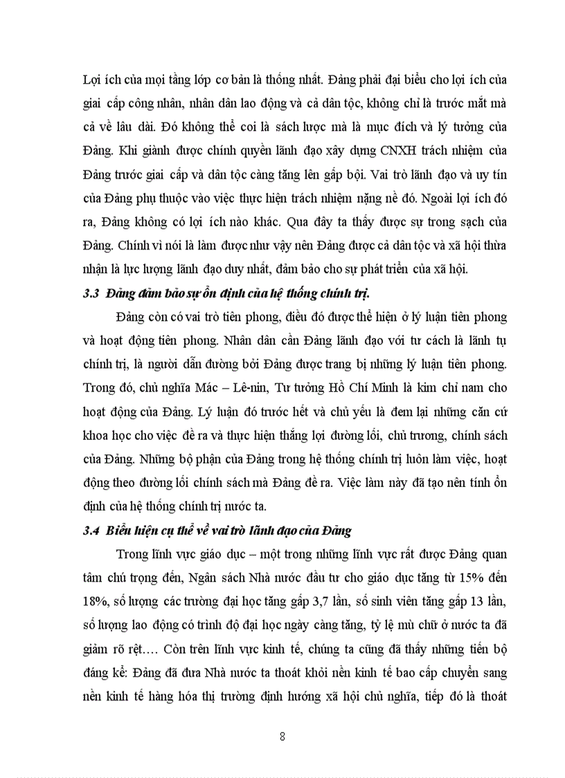 image for page Phân tích vai trò của Đảng cộng sản Việt Nam