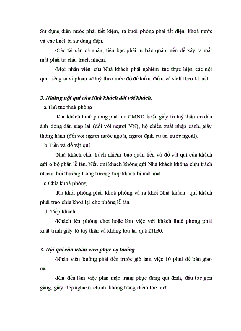 image for page Nghiệp vụ phục vụ buồng trong khách sạn