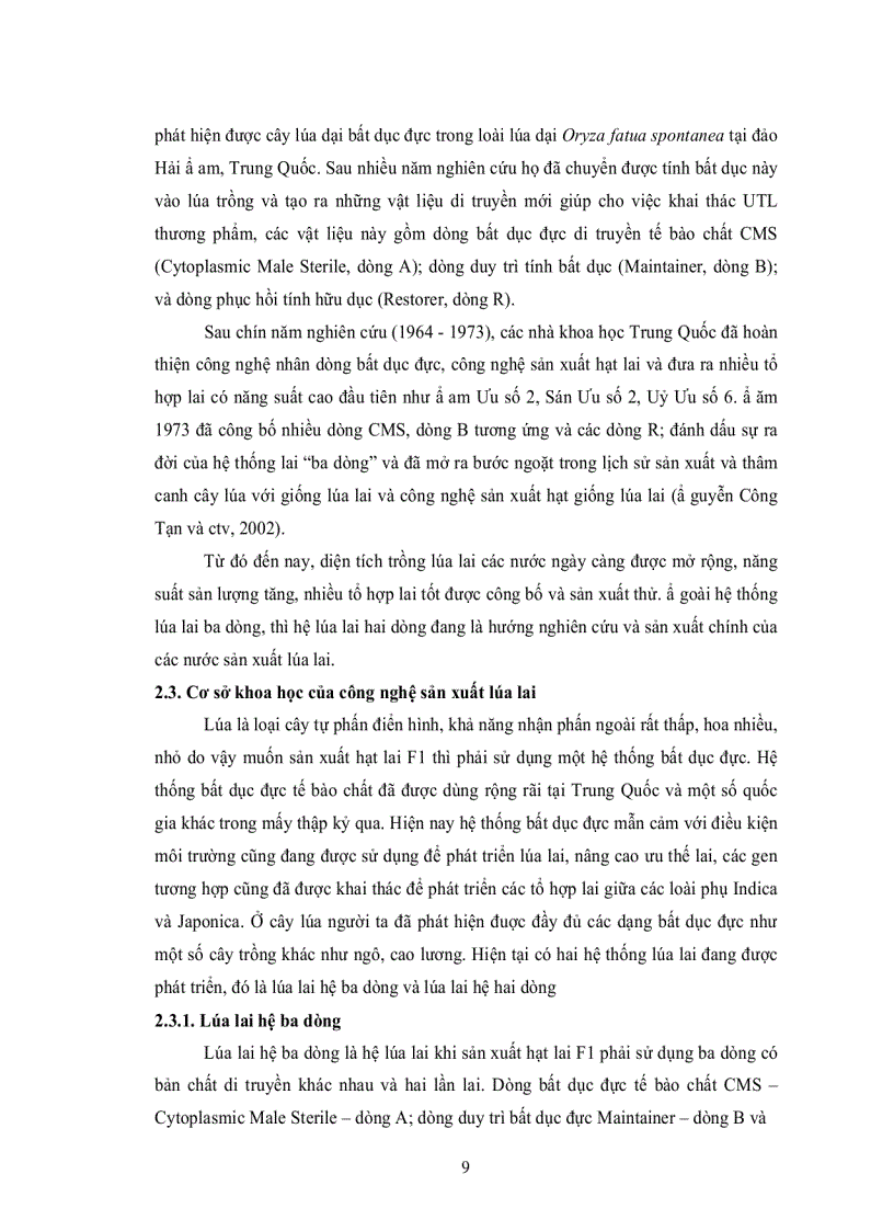 image for page Khảo nghiệm 12 tổ hợp lúa lai và bước đầu nghiên cứu công nghệ sản xuất hạt giống lúa lai f1 hệ ba dòng thích hợp điều kiện tây nguyên