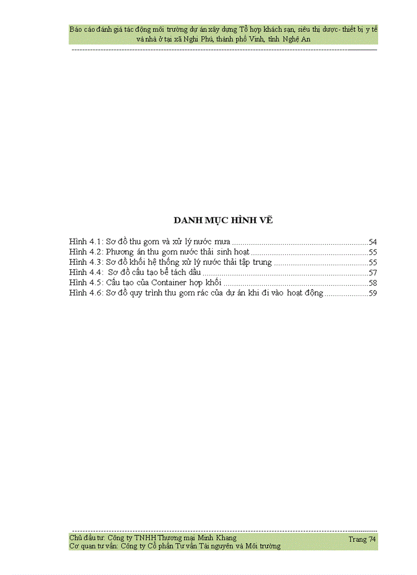 image for page Đánh giá tác động môi trường dự án xây dựng Tổ hợp khách sạn siêu thị dược thiết bị y tế và nhà ở tại xã Nghi Phú