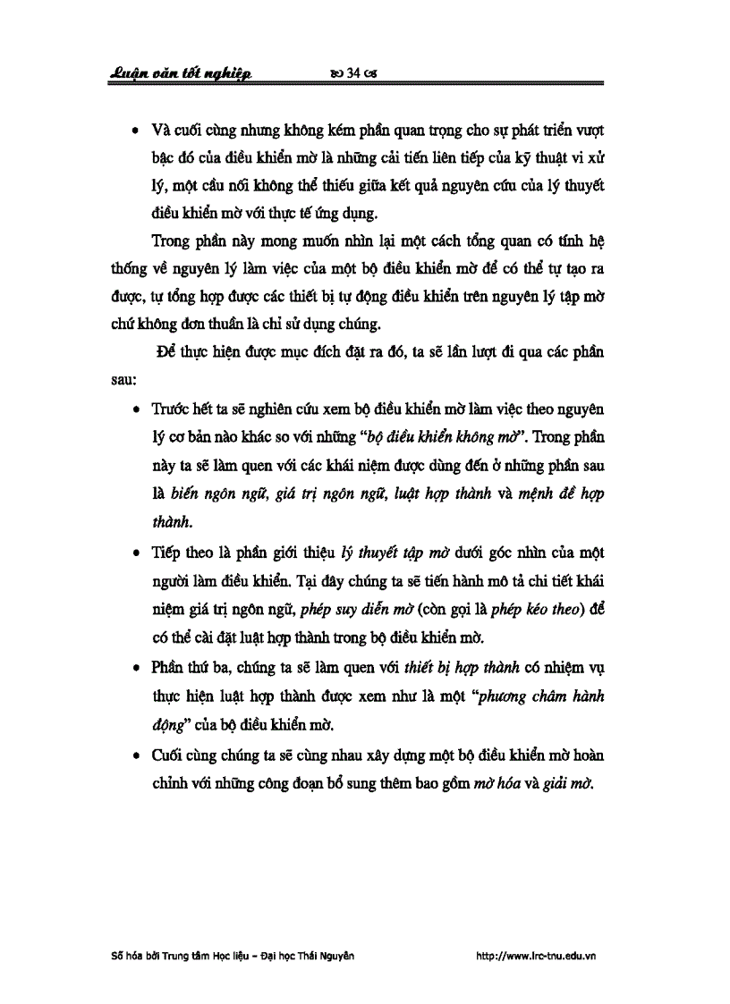 image for page Luận văn thạc sỹ kỹ thuật ngành tự động hóa thiết kế bộ điều khiển mờ trượt điều khiển tốc độ động cơ